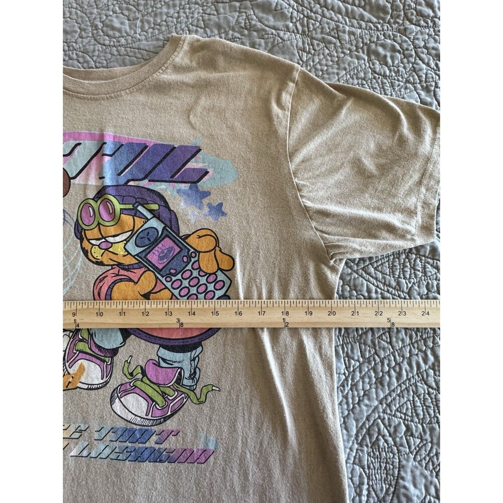Y2K Garfield & Odie Shirt Vintage 2000s 90s graphic tee Nickelodeon Retro Sz L - Picture 6 of 7